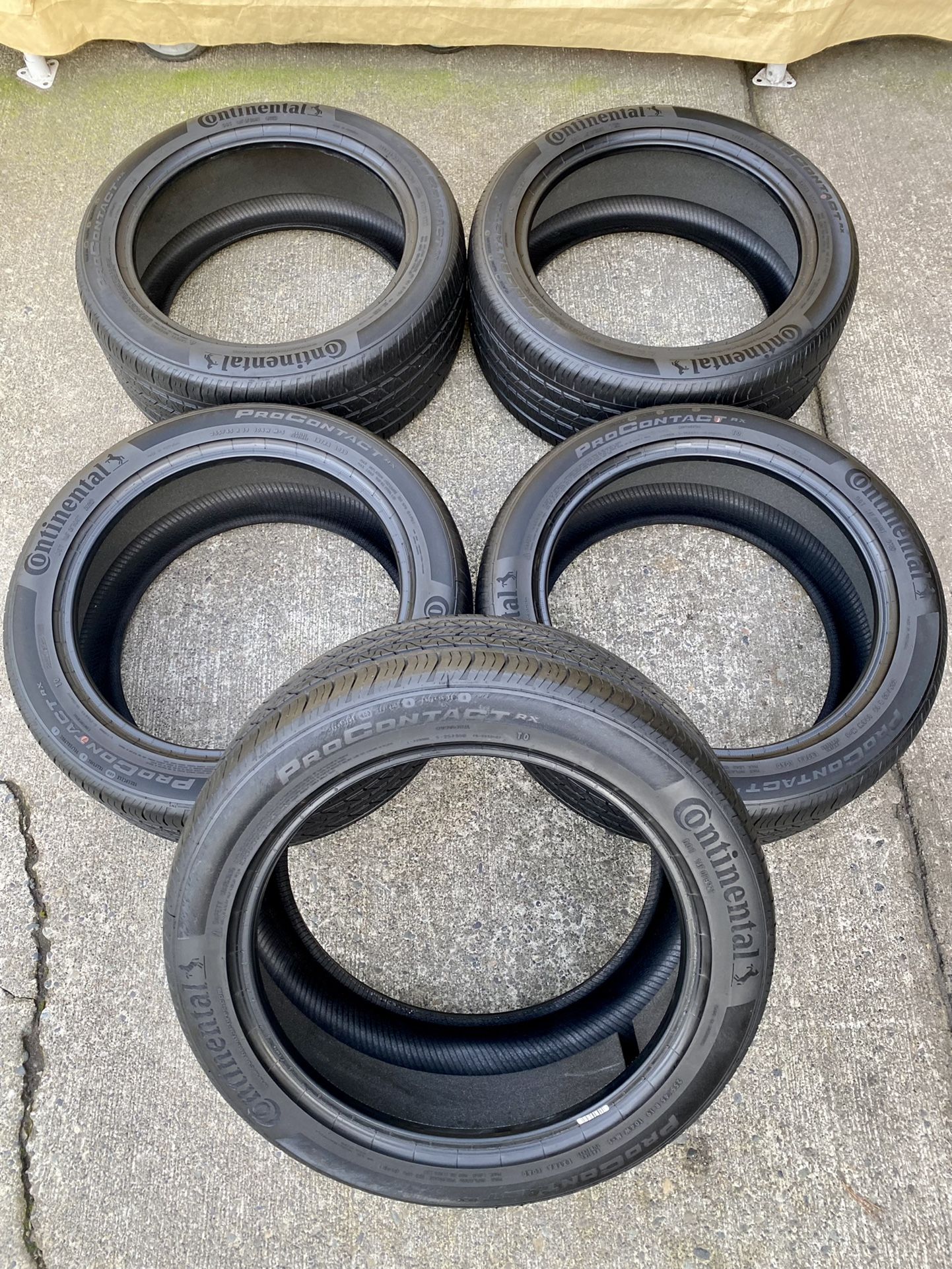 255/45r19 Continental Procontact RX All Season Tires - Set of 5