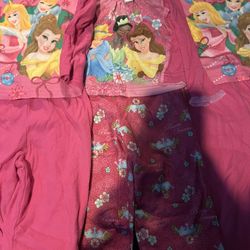 Disney Princess Three Sets Of Pj’s 