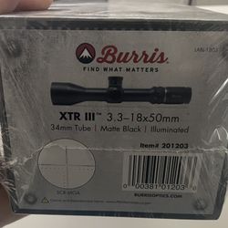 XTR III™ 3.3-18×50mm 34mm Tube | Matte Black | Illuminated