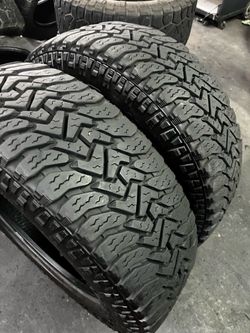 2 USED 27560R20 GOODYEAR WRANGLER All Terrain tires for $120 installed and balanced . 275 60 20 275 60 R 20 27560R20 275/60/20 275/60/R20 AIl NEW ti