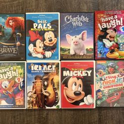 Disney Animated Movies DVD Lot (Lot of 8 Movies)
