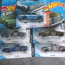 Hotwheels   52chevy /49 Ford  F1  /67 Chevy  C10  Lote  5x20