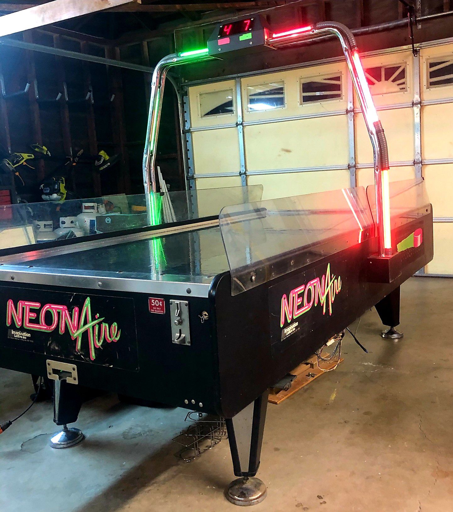 Imagination Leisures NEON AIRE air hockey table