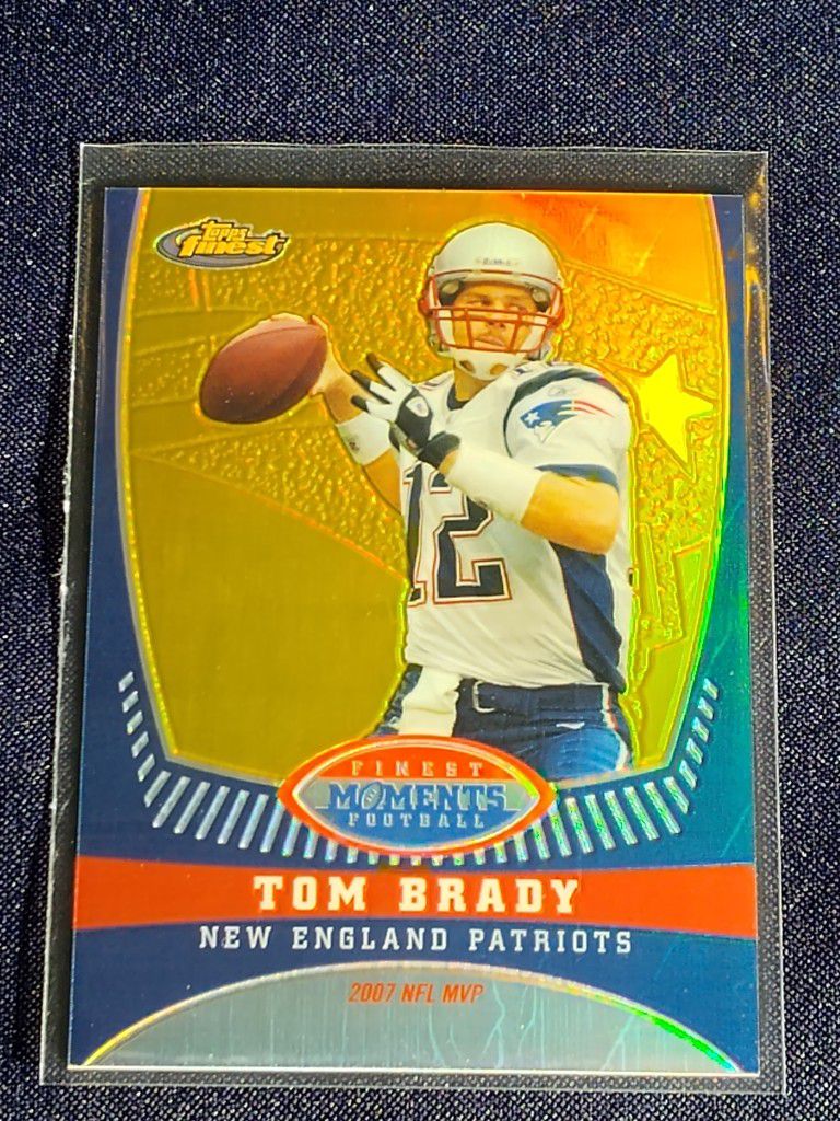 2008 TOPPS FINEST MOMENTS TOM BRADY GOLD REFRACTOR 1/1 **RARE 🦄