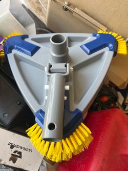 Pool brush sweeper attachment