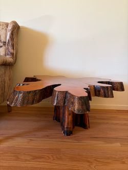 Redwood coffee table