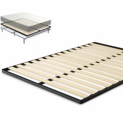 Zinus Deepak Easy Assembly Wood Slat 1.6 Inch Bunkie Board, Bed Slat Replacement, King