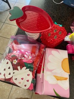 Girl 1st bday decorations