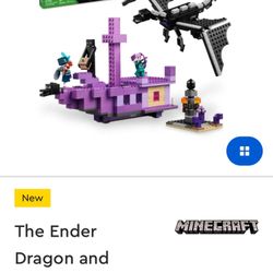 Minecraft Ender Dragon And Ship 