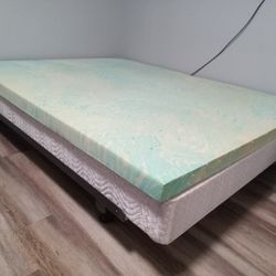 Queen-Size Bed Frame + Box Spring