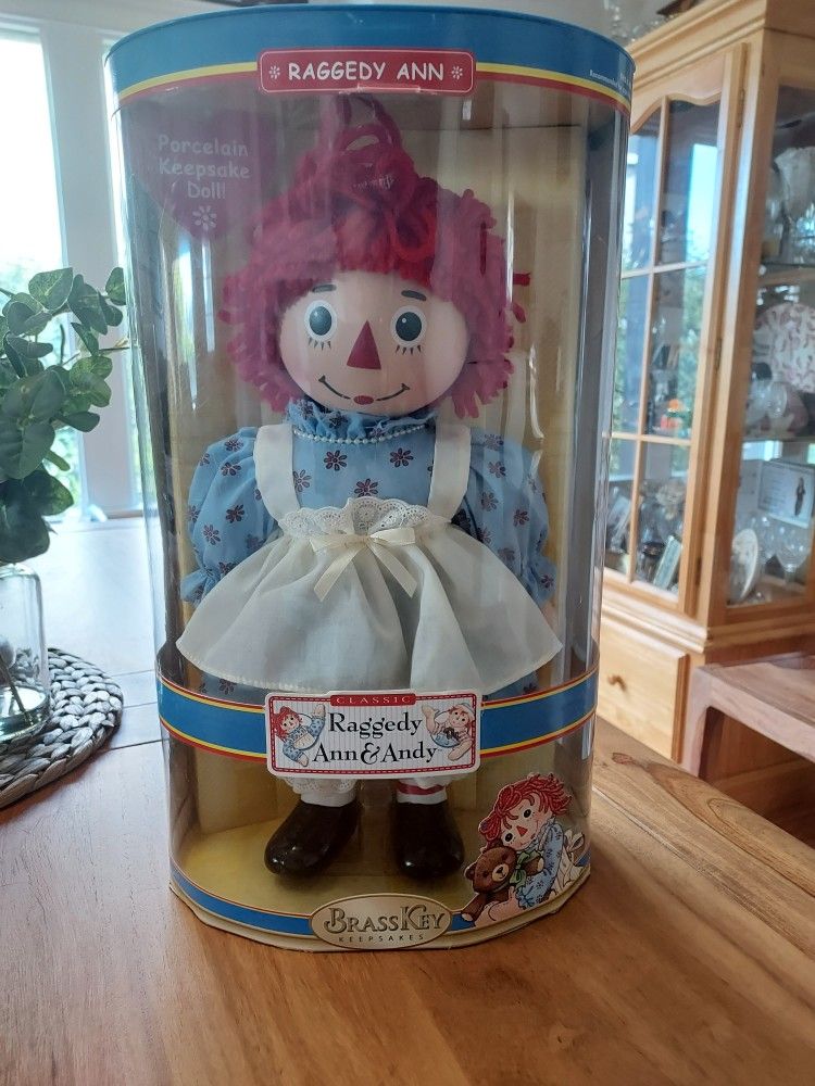 Raggedy Ann Porcelain Doll