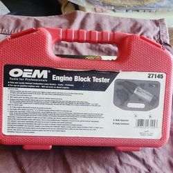 OEM TOOLS #27145 ENGINE BLOCK TESTER WITH CASE