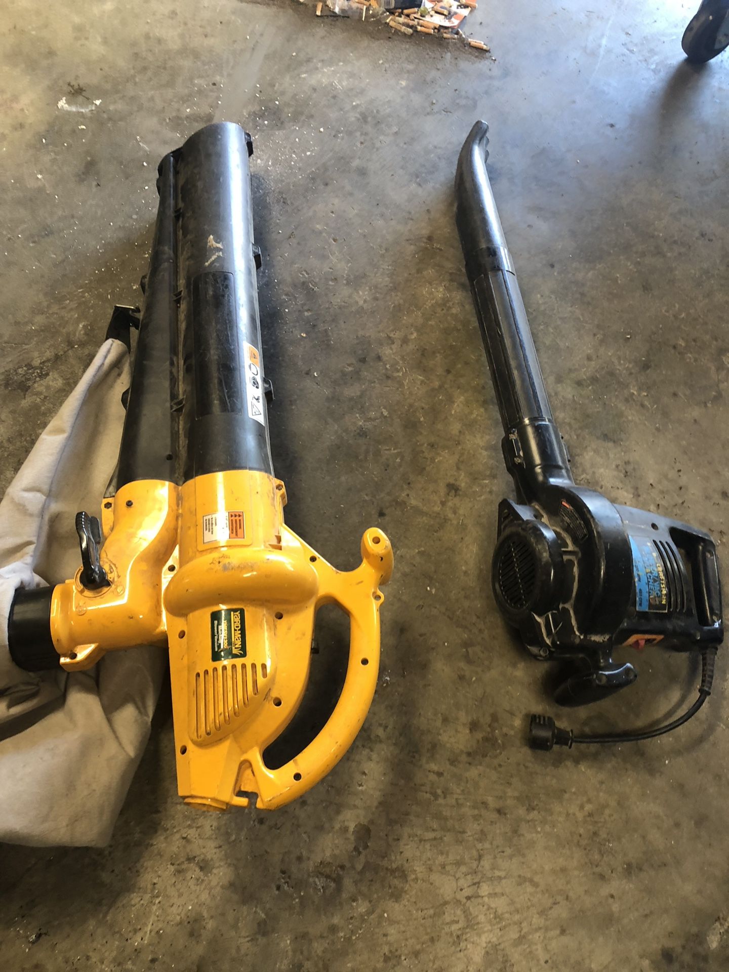 Electric leaf blowers