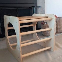 Wooden Kids Play Cube Table