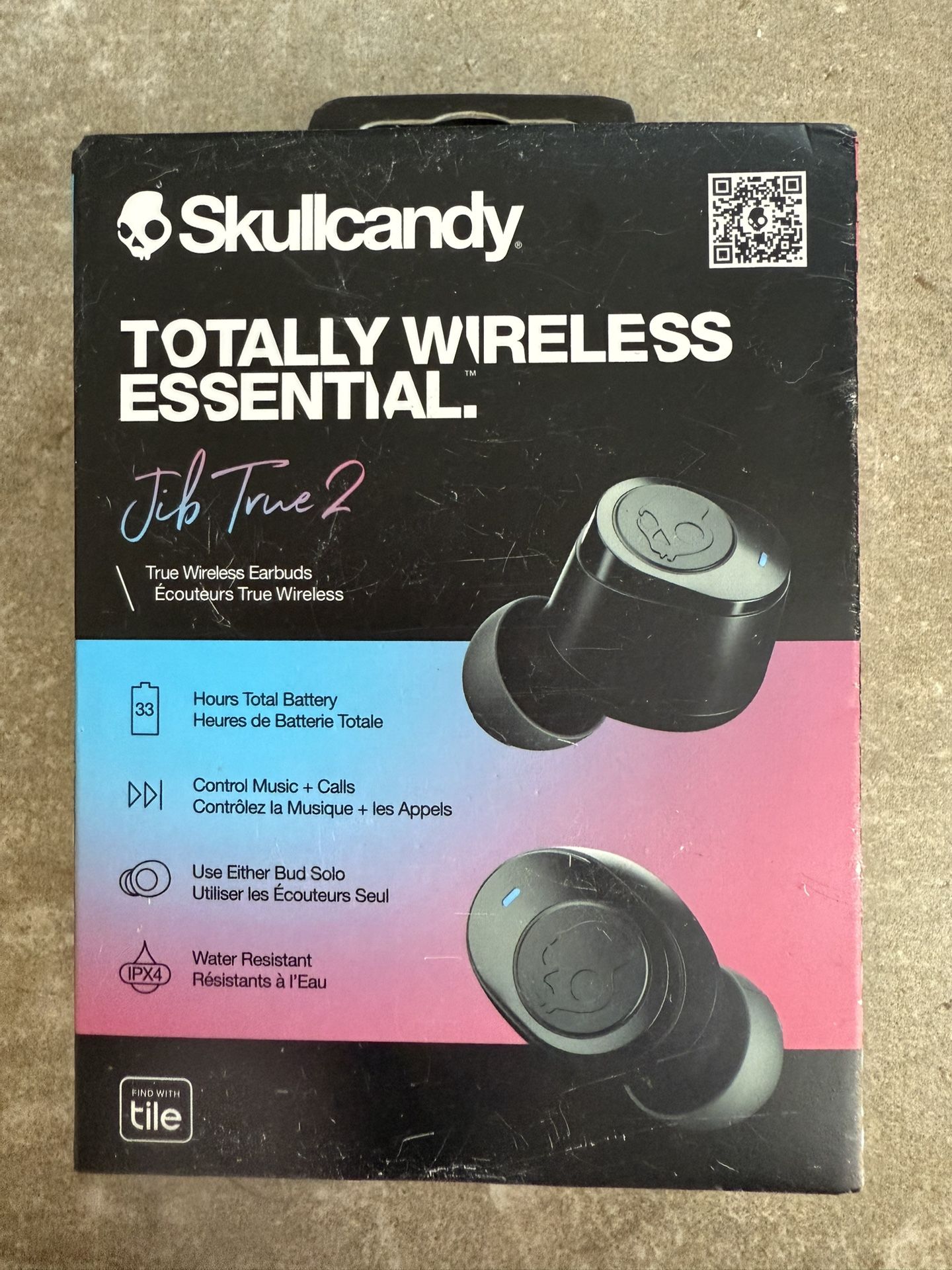 Skullcandy Jib 2 True Wireless Earbuds- True Black