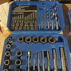 26pcs Broken Screw Extractor Set, High Hardness Threaded Screw Remover, Multi Functional Broken Bolt Extractor for Removing Damaged, Frozen, Rusted, R