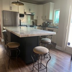 Handmade Wrought Iron Bar/counter Stools