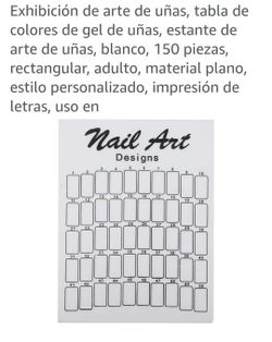 Tabla Para Exhibición De Arte De Uñas
