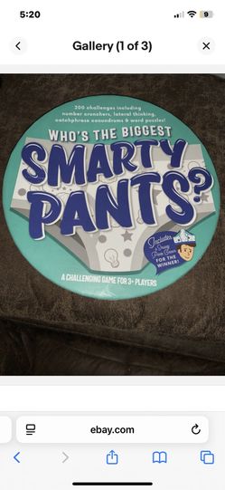 Who’s the Biggest Smarty Pants? Trivia Game