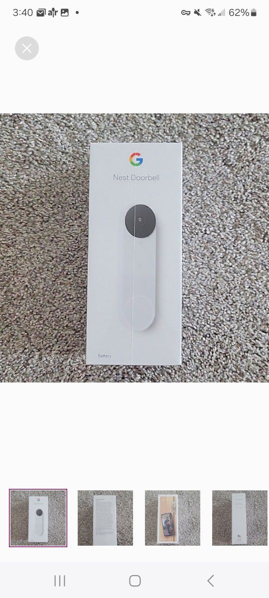 New In Packaging - Google Nest Doorbell