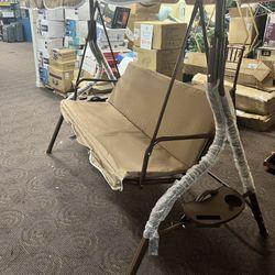 Nice C Patio Swing Chair Porch / Beige Color Only 