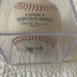 Game Used Ball In Padres Vs Dodgers Foul Ball 