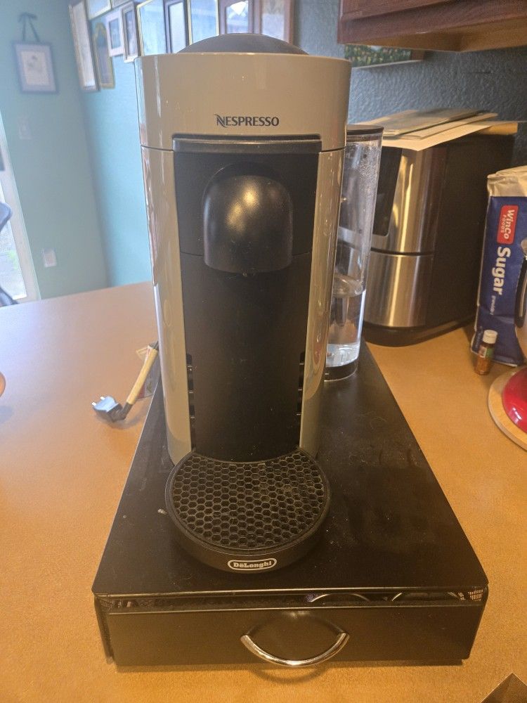 Nespresso Vertuo + Stand For Pod Storage And Pods