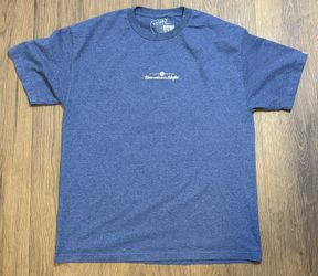Hawaiian Style Mens XL Fish Market Tuna Graphic T-Shirt Blue Hawaii #15B