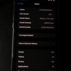 iPhone 11 Pro Max 256GB ( Carrier Locked To AT&T)