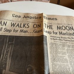 LA TIMES Newspaper July 21st 1969