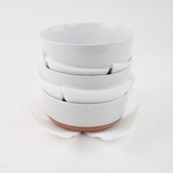 Ceramic Cereal Bowls set of 3-25 oz Porcelain, Stoneware Bowl for Salad- 6 inch