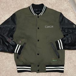 Coach Diary Script Varsity Jacket Size Medium
