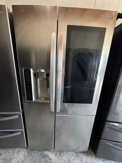 LG Side By Side Stainless Steel Instaview 36 Inch Wide