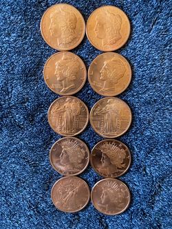 10 copper 1oz rounds