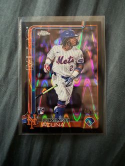 Luis angel acuna black raywave rookie /10
