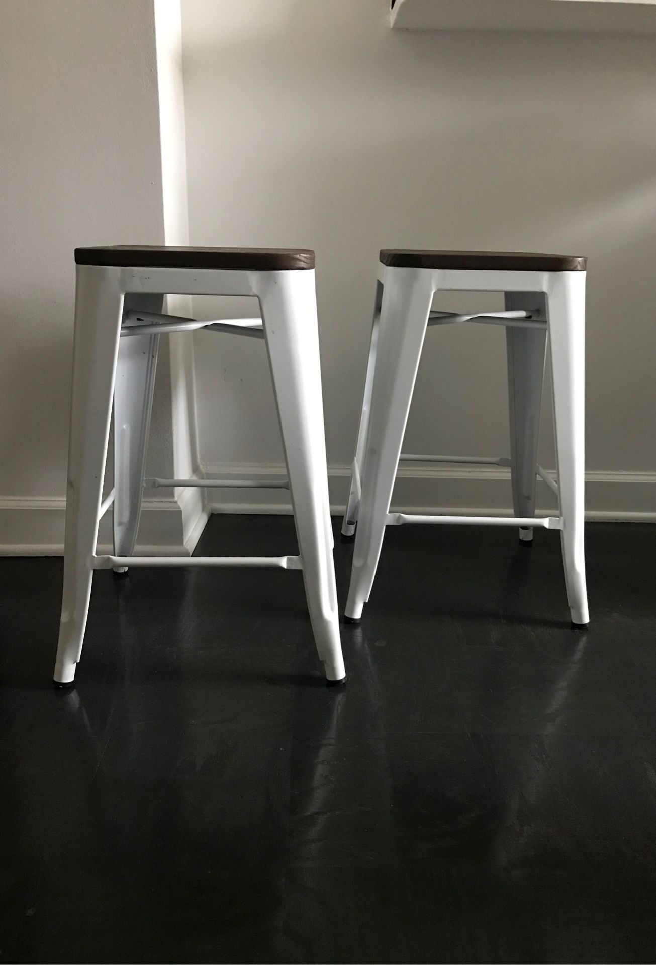 Target Tolix Inspired Counter Height Stools (x2)