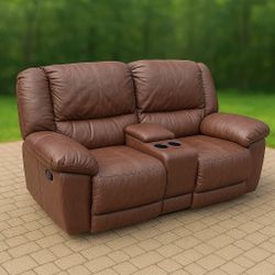 DISCOUNTED PRICE FOR TODAY reclining theater loveseat in Great Condition