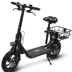 350 W 36V 20 Miles Long-range Battery Foldable Easy Carry Portable Design, Adult Electric Bicycle Scooter Up to 15.5 mph Commuter Scooter, 12 in Tires