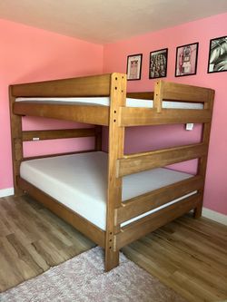 Adult Queen Bunk Bed and Mattresses