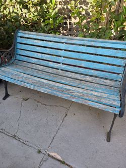 Vintage Cast Iron & Wood Garden Bench – Perfect DIY Restoration Project
