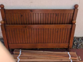 Pottery Barn Full bed frame with headboard and footboard