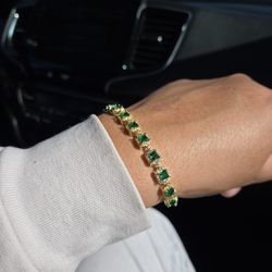 18k Gold Filled CZ Tennis Bracelet 7mm