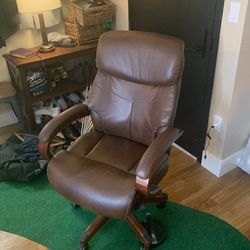 Brown Leather Office Chair