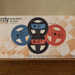 Orzly Nintendo Switch & OLED Console Steering Wheel, 4 Pack Quantity: 2