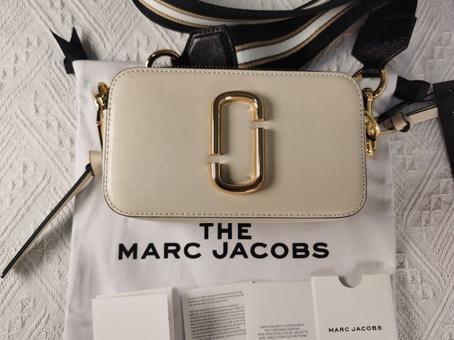 Marc Jacobs The Snapshot Crossbody Bag Cloud White Multi