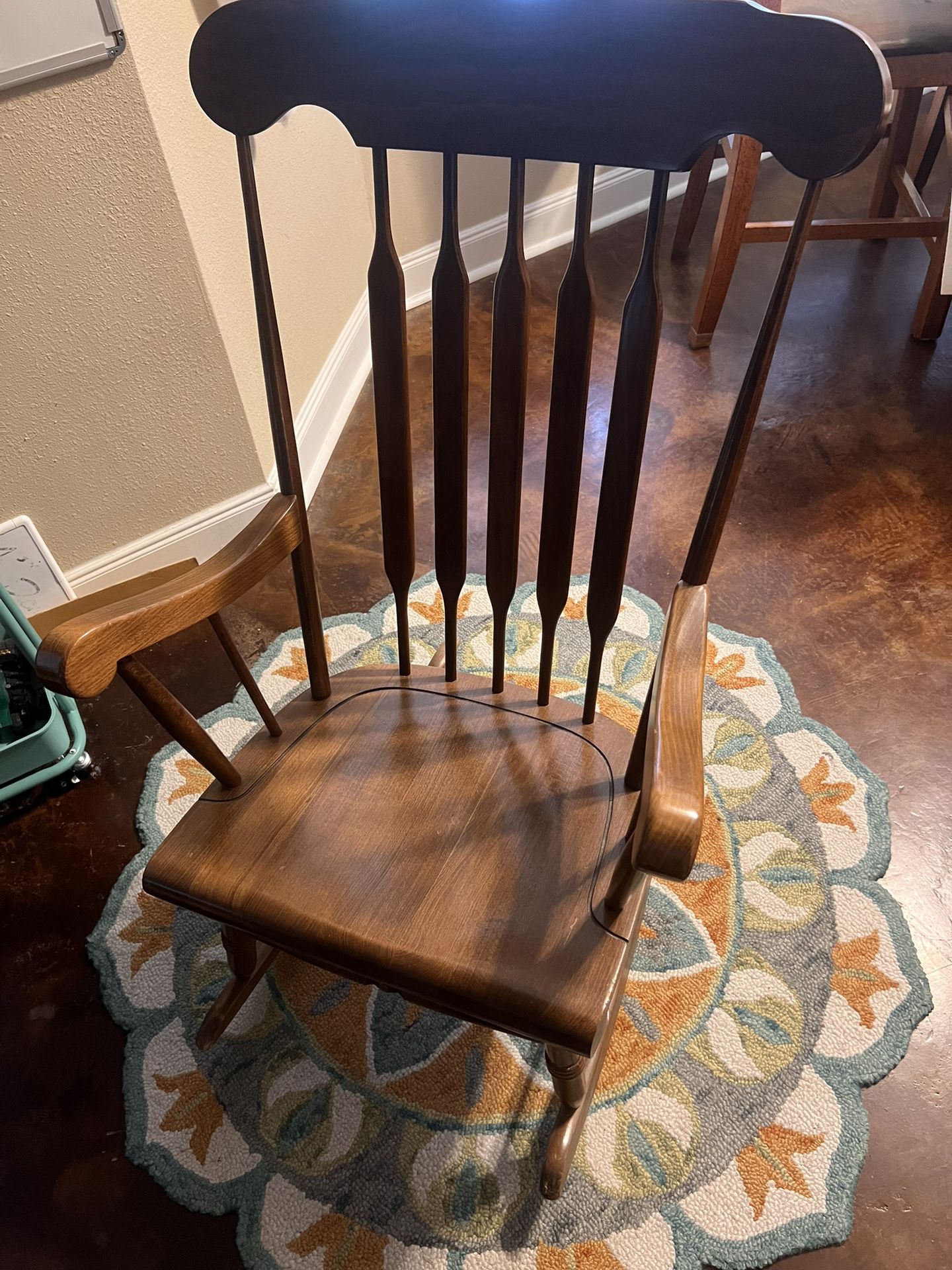 Sold Wood Rocking Chair 
