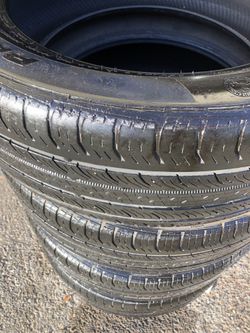Matching set of tires. 225/55-18 Brand Continental $60 set of 4 tires. Price is firm!