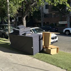 FREE couch/desk/bookshelf