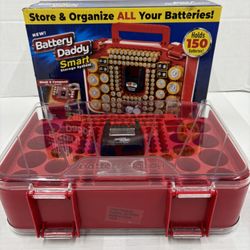 150 Battery Daddy Storage System Caddy Organizer with Case and Tester
