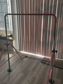 Gymnastics Bar Adjustable Pink